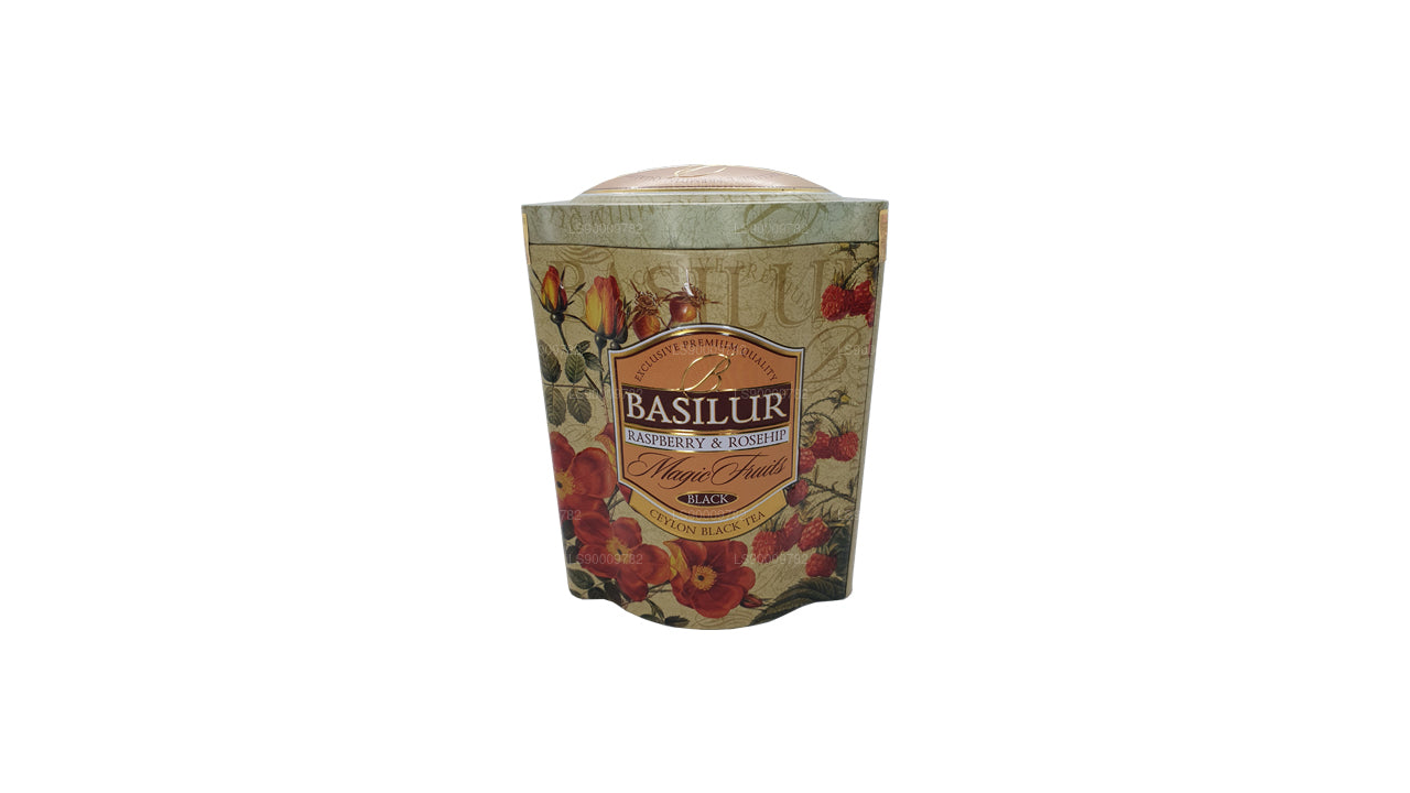 Basilur magiska frukter hallon och nypon (100g) Tin Caddy