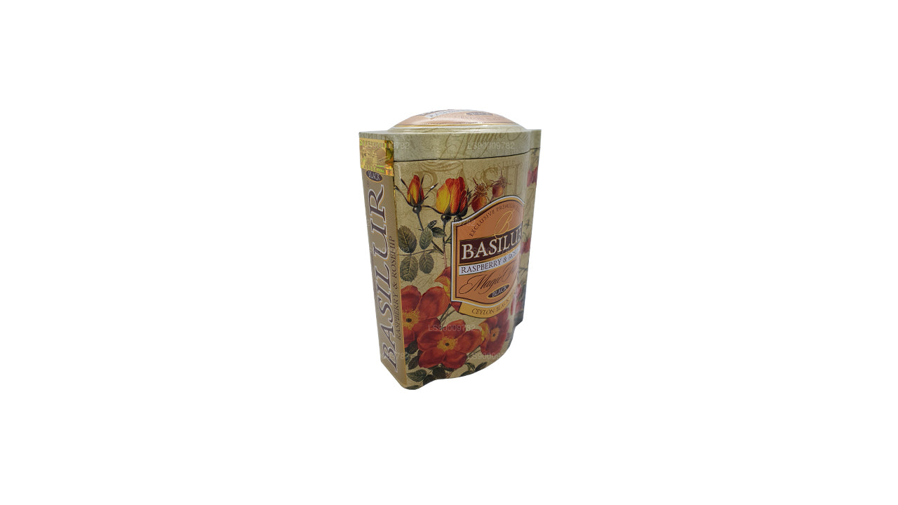 Basilur magiska frukter hallon och nypon (100g) Tin Caddy