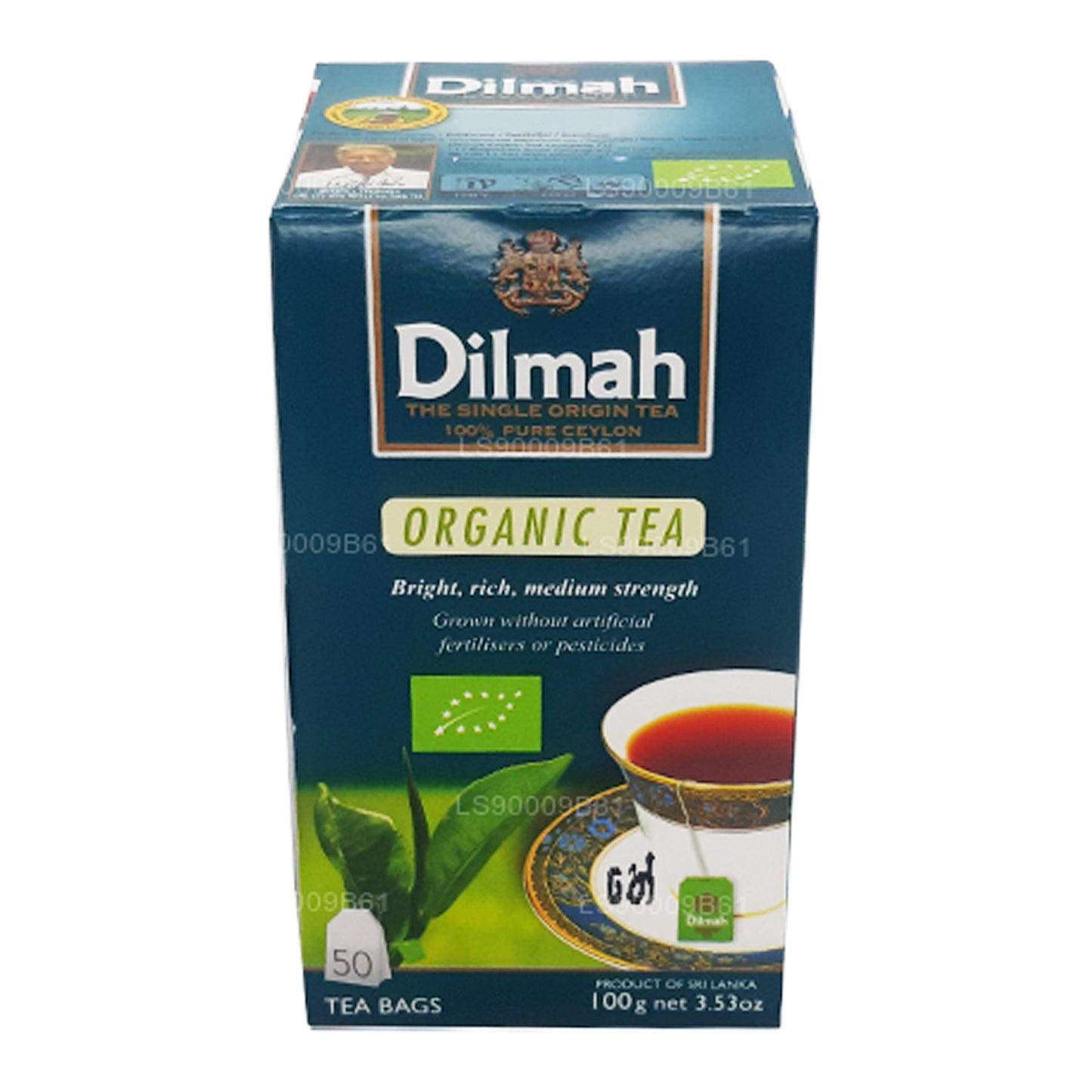 Dilmah ekologiskt te (100g) 50 tepåsar