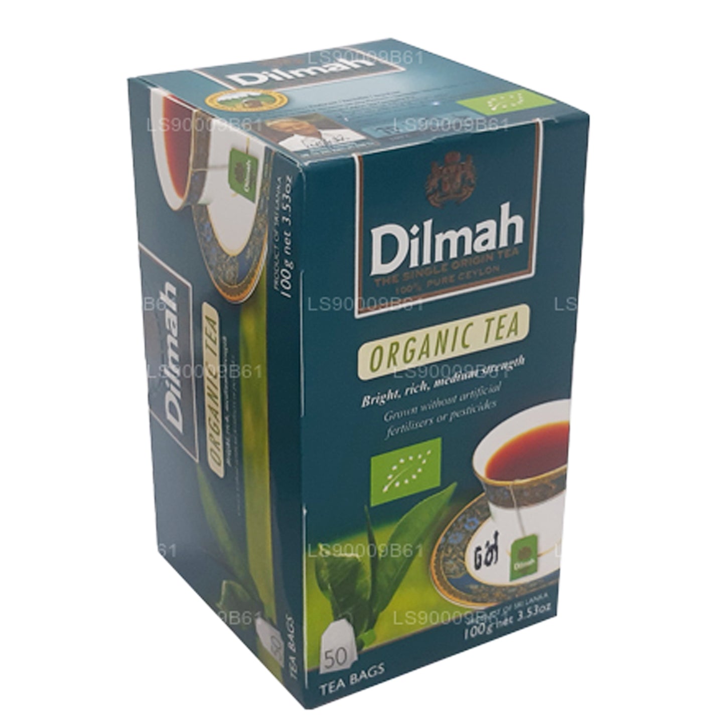 Dilmah ekologiskt te (100g) 50 tepåsar