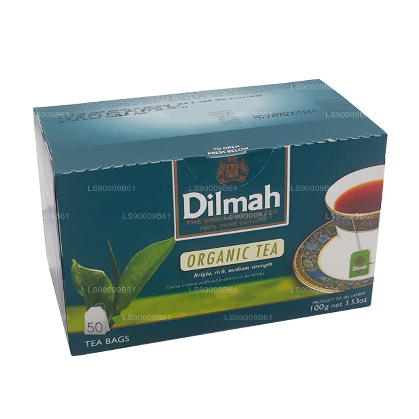 Dilmah ekologiskt te (100g) 50 tepåsar