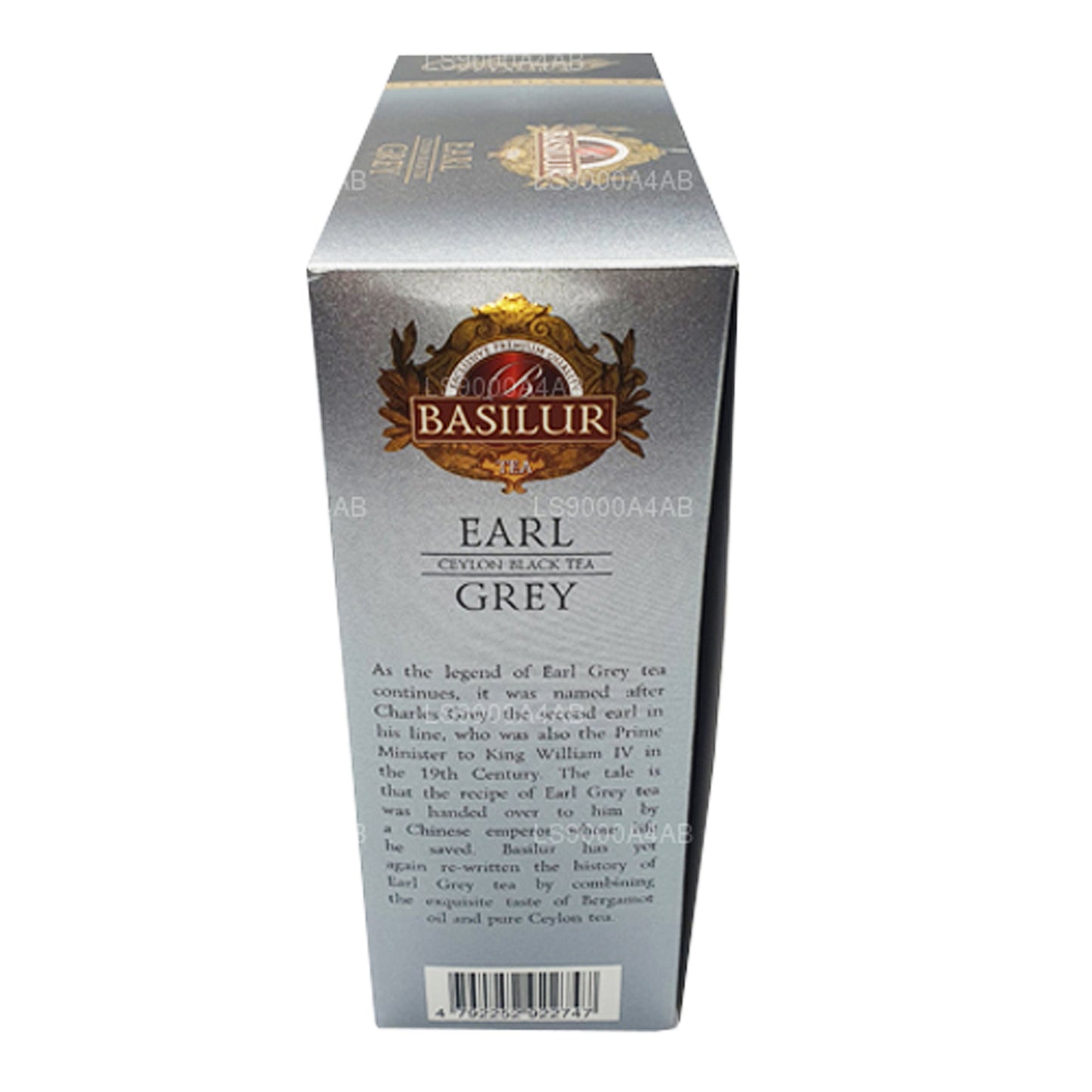 Basilur Speciality Classics Earl Grey Ceylon svart te (200g) 100 tepåsar