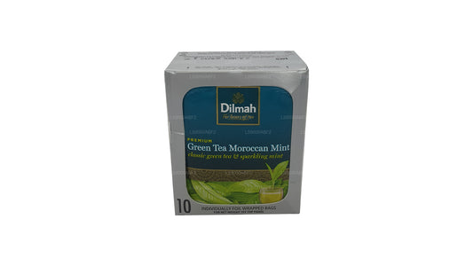 Dilmah Premium marockanskt mintgrönt te (20g) Individuellt folieförpackad 10 tepåsar