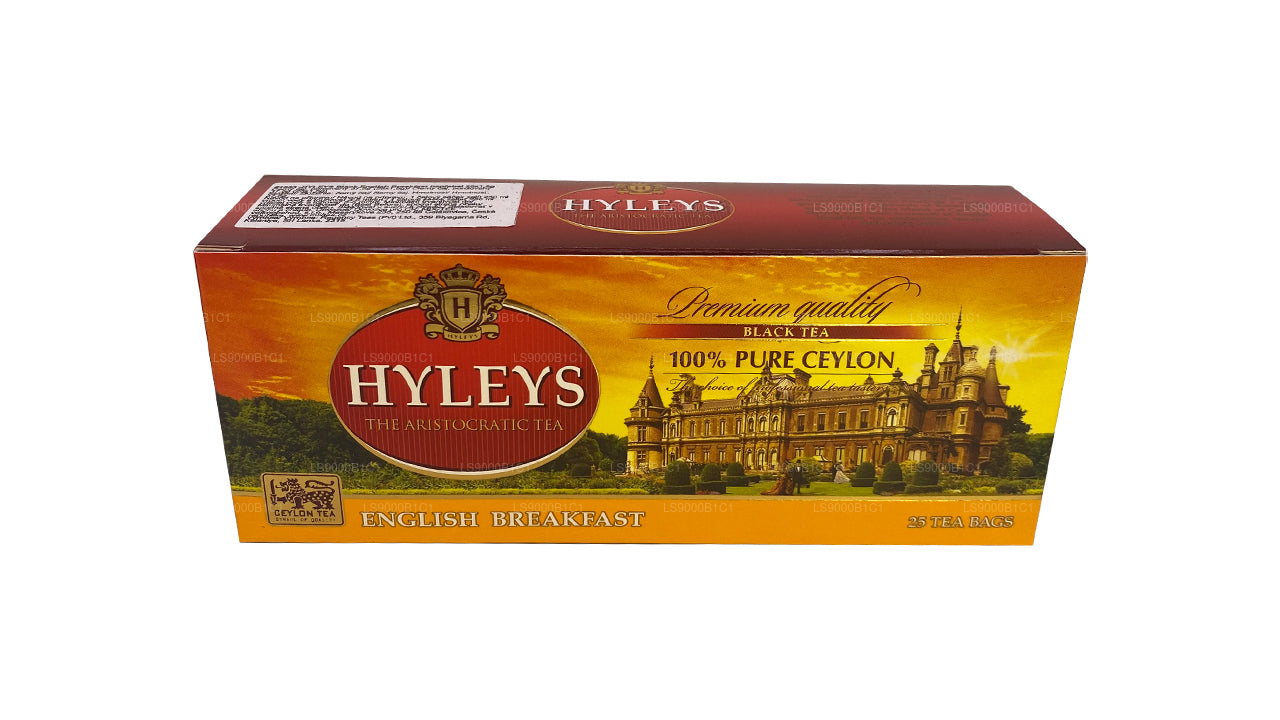 Hyleys svart engelsk frukost te (37,5 g) 25 tepåsar