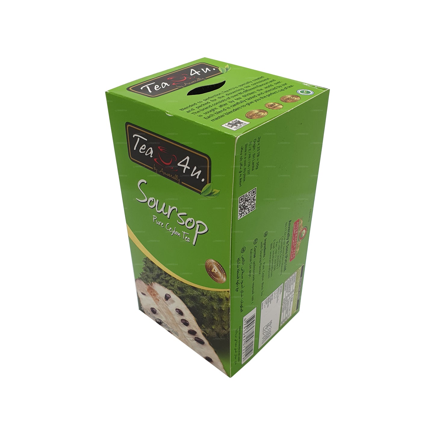 Tea4U svart te med soursop (50g) 25 tepåsar