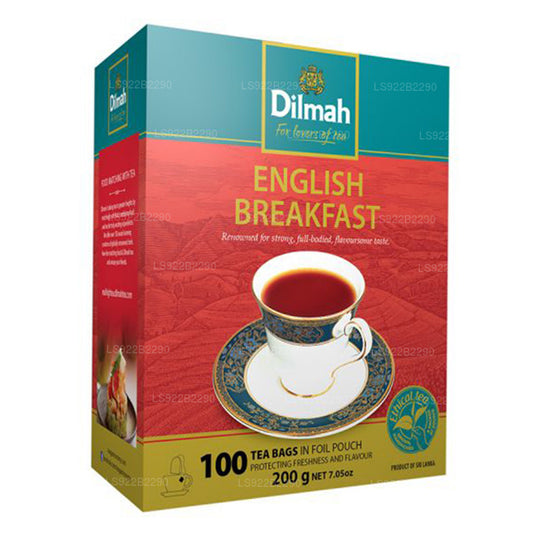 Dilmah engelska frukost te (200g) 100 tepåsar