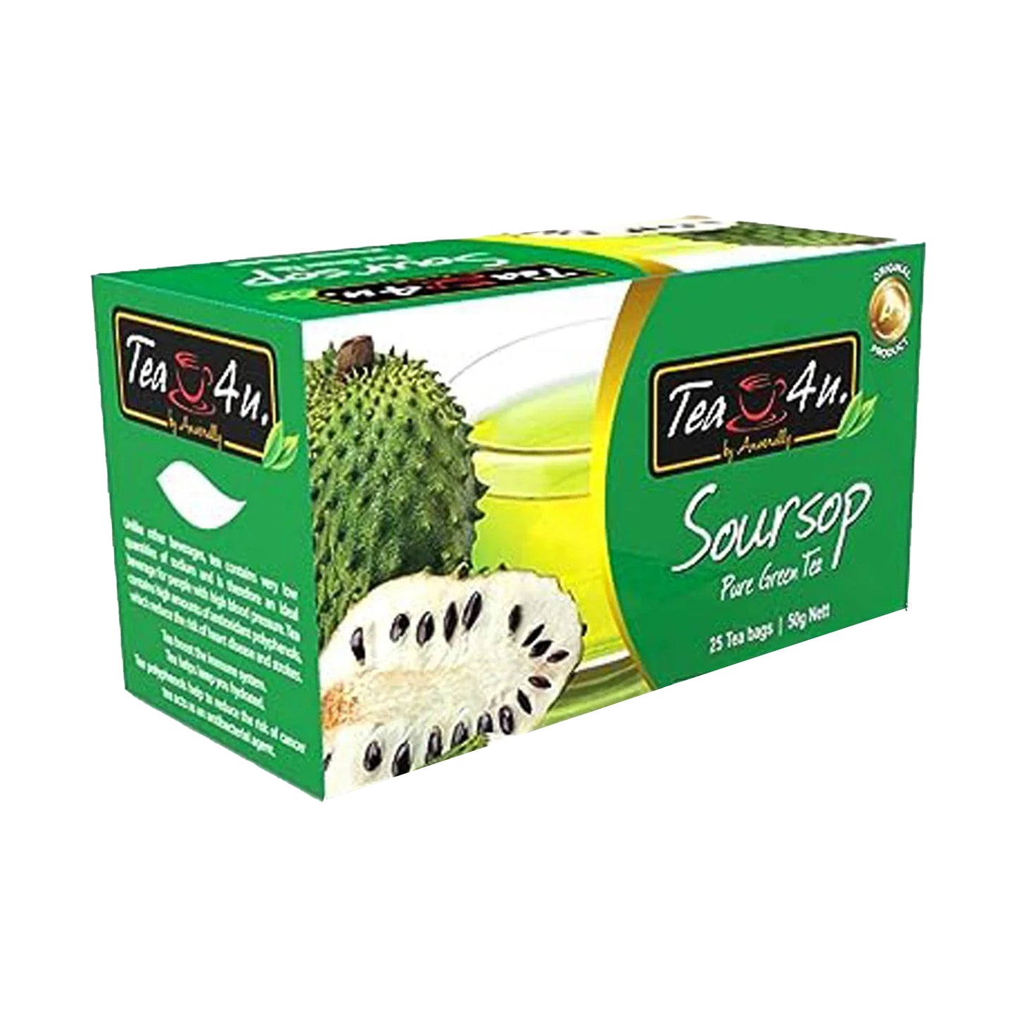 Tea4U Grönt te med Soursop (50g) 25 tepåsar