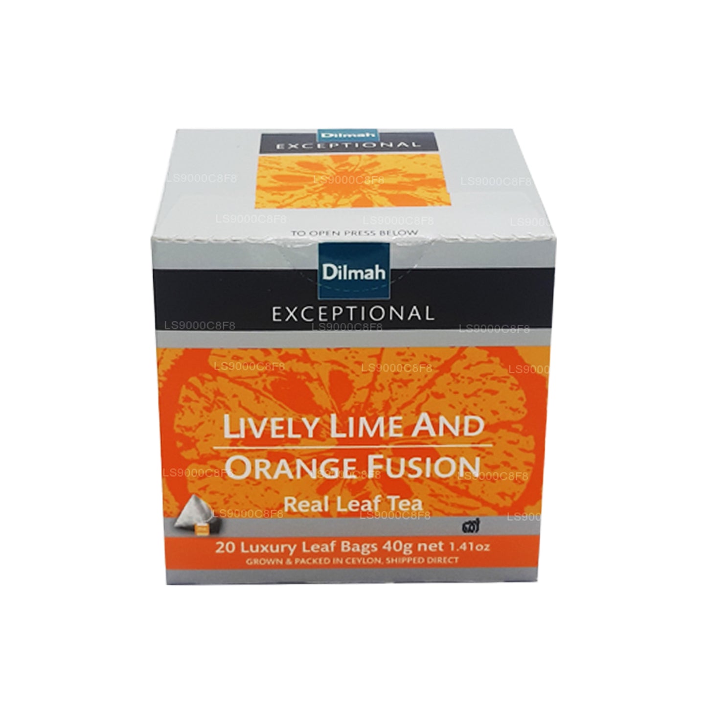 Dilmah Exceptionell Livlig Lime och Orange Fusion Real Leaf Tea (40g) 20 tepåsar