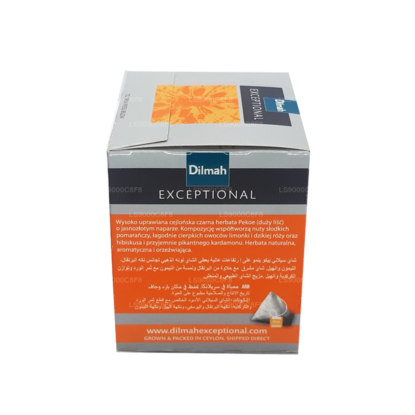 Dilmah Exceptionell Livlig Lime och Orange Fusion Real Leaf Tea (40g) 20 tepåsar