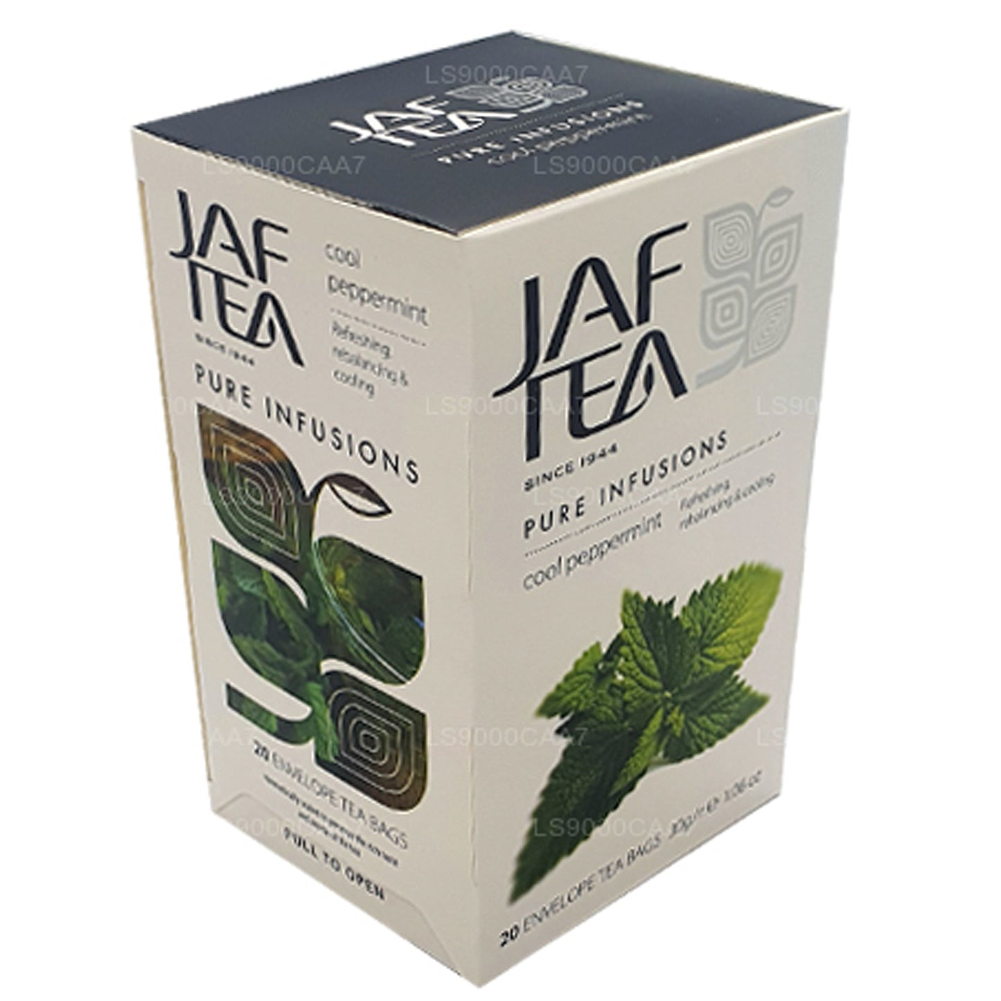 Jaf Tea Pure Infusions Kollektion Cool Pepparmynta Folie Kuvert Tepåsar (30g)