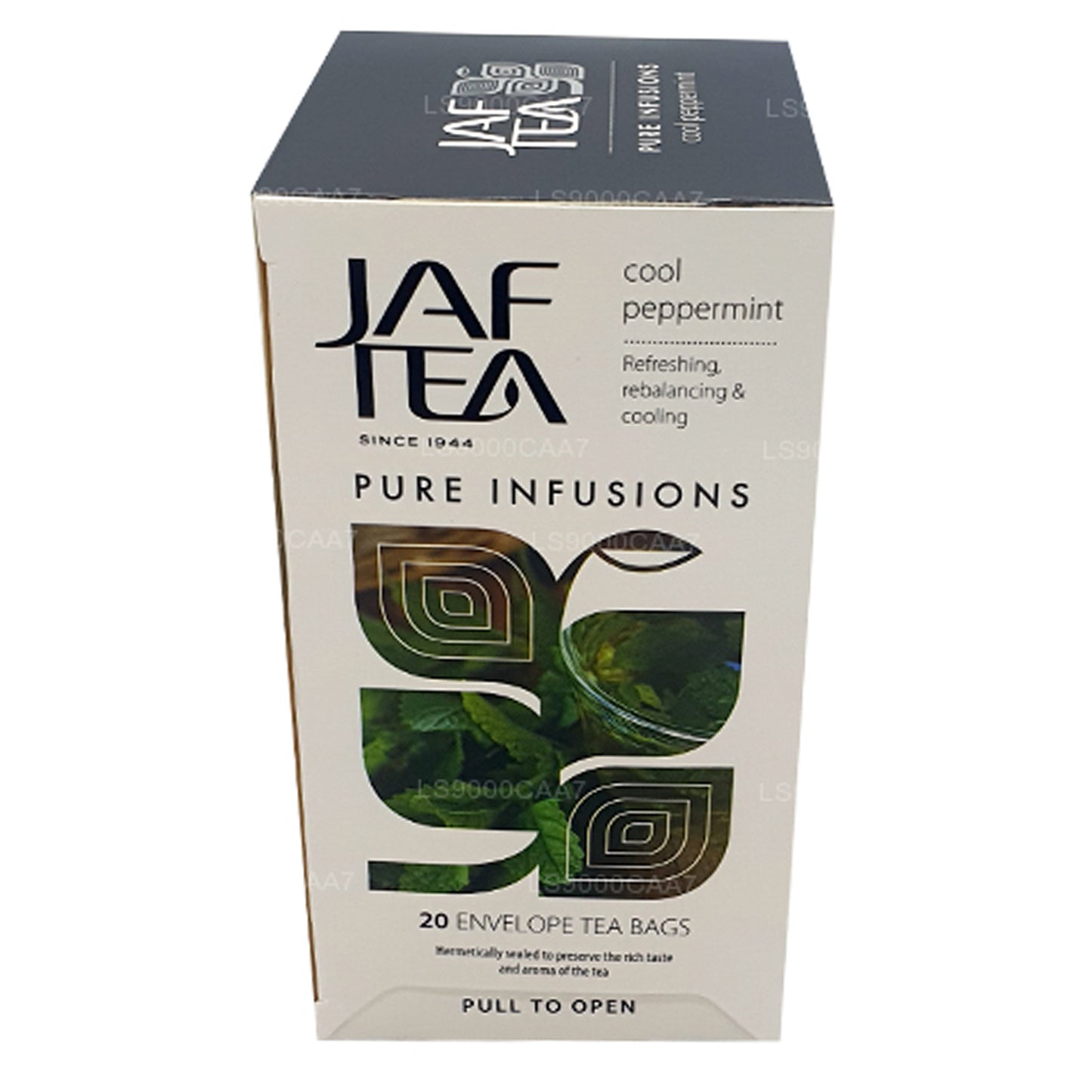 Jaf Tea Pure Infusions Kollektion Cool Pepparmynta Folie Kuvert Tepåsar (30g)