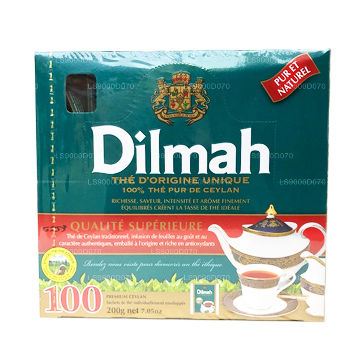 Dilmah Premiun papperskuvert (100 tepåsar)