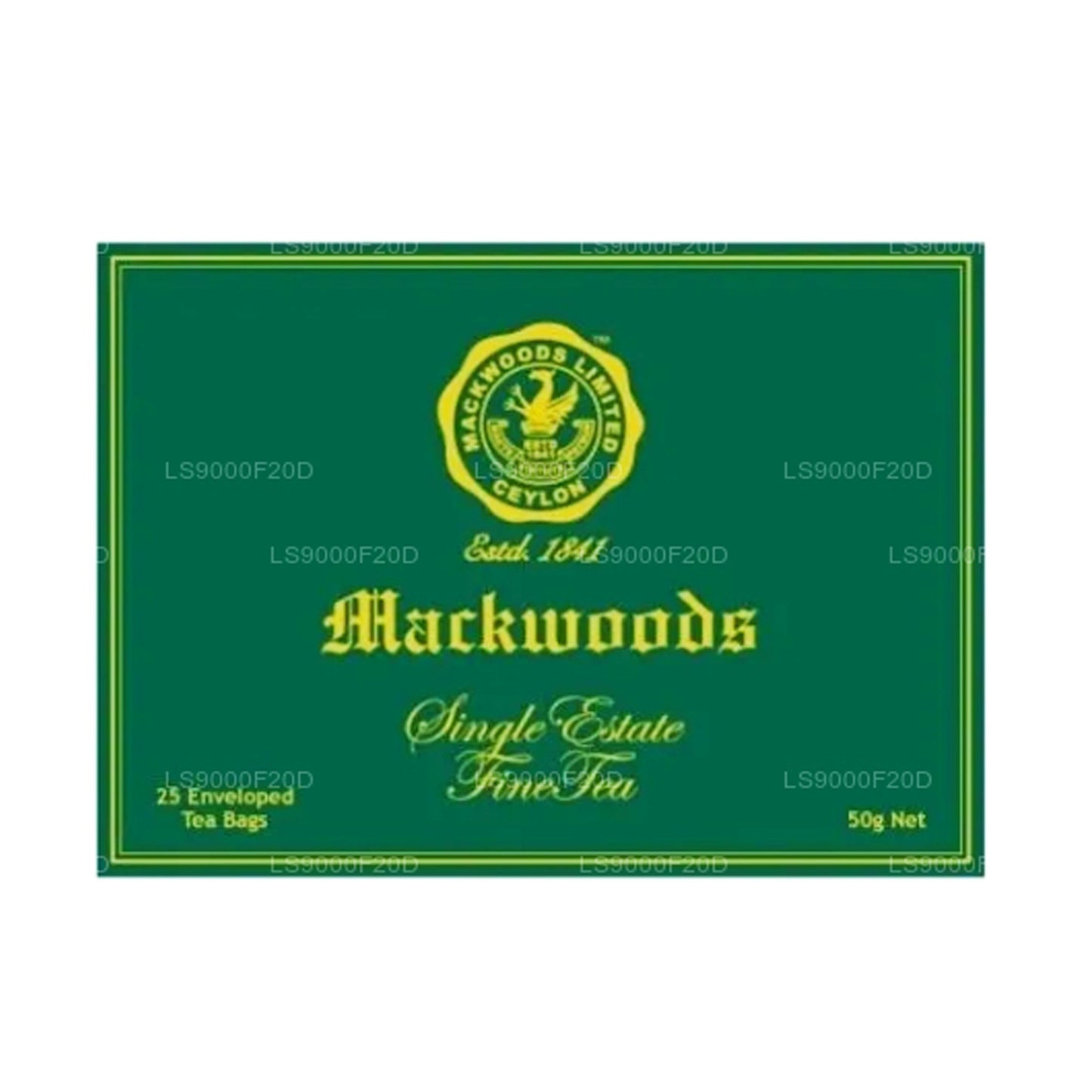 Mackwoods Classic, fint svart te, i 25 omslutna tepåsar (50g)