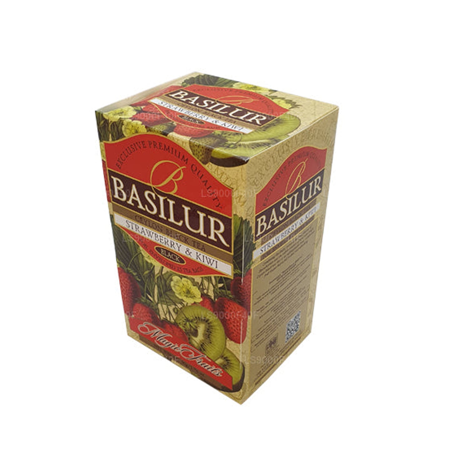 Basilur Jordgubbe och Kiwi (50g) 20 tepåsar