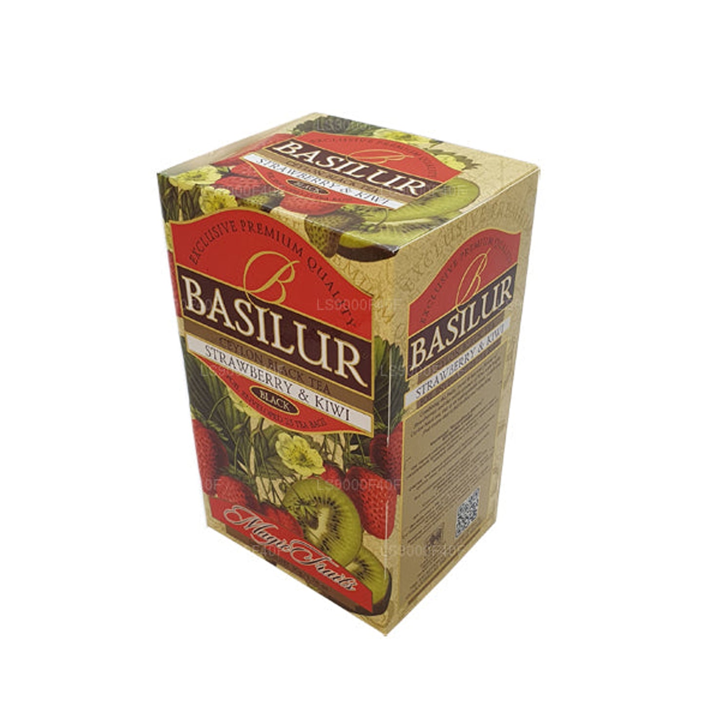 Basilur Jordgubbe och Kiwi (50g) 20 tepåsar