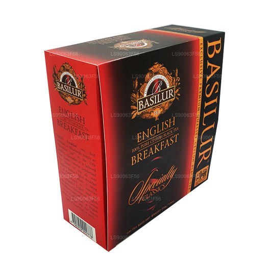 Basilur English Breakfast Pure Ceylon svart te (200g) 100 tepåsar