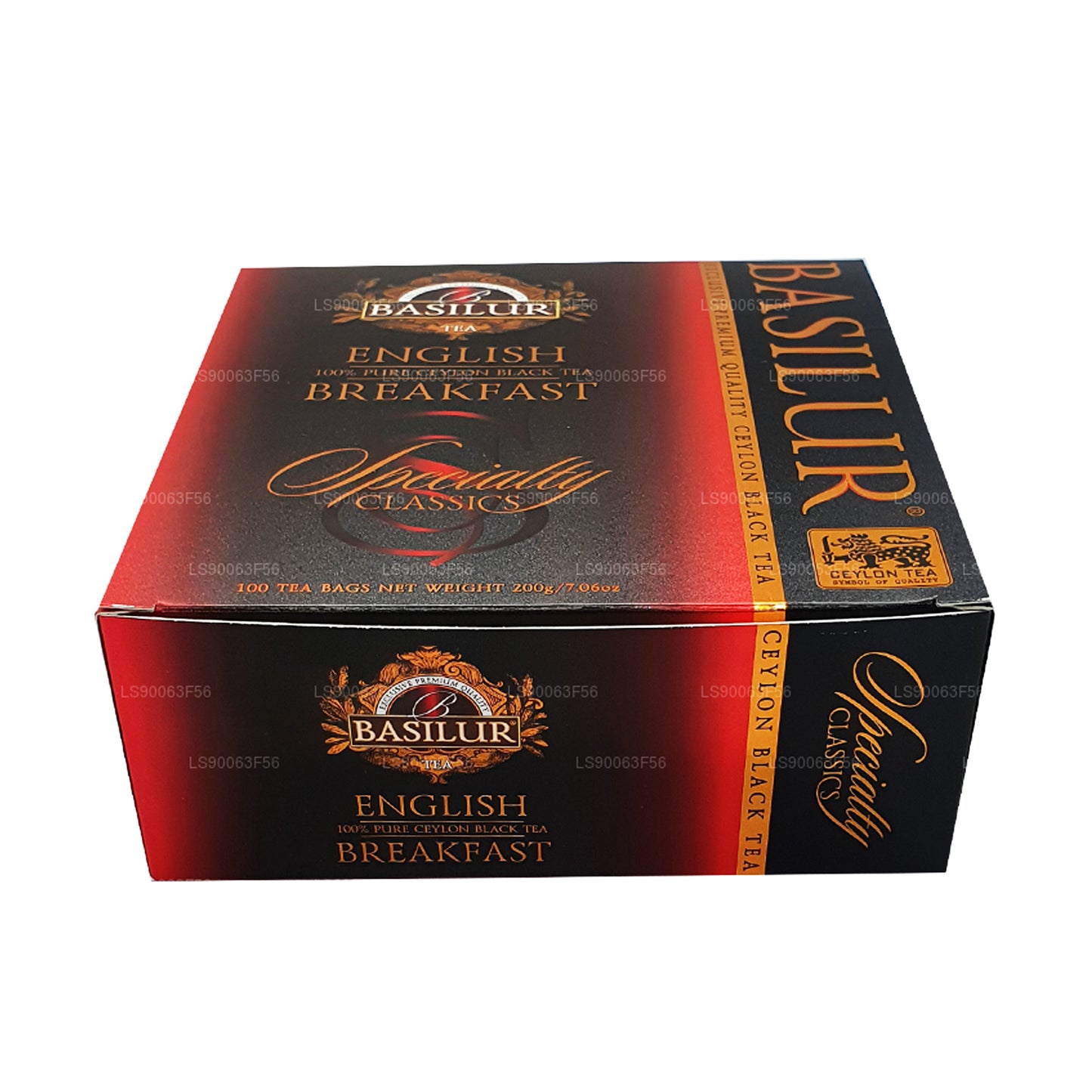 Basilur English Breakfast Pure Ceylon svart te (200g) 100 tepåsar