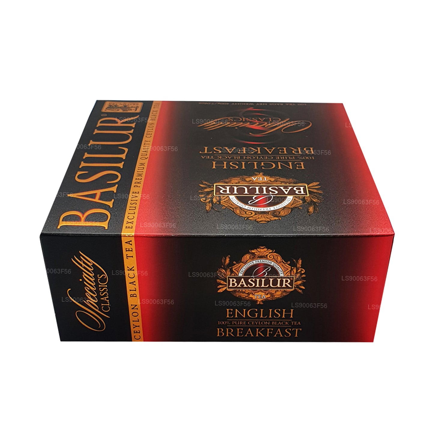 Basilur English Breakfast Pure Ceylon svart te (200g) 100 tepåsar