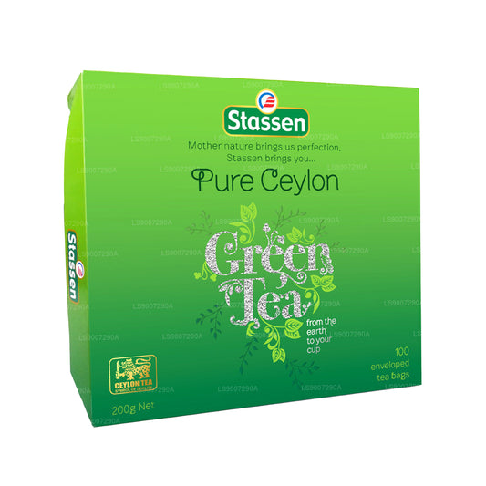 Stassen Pure Ceylon grönt te (200g) 100 tepåsar