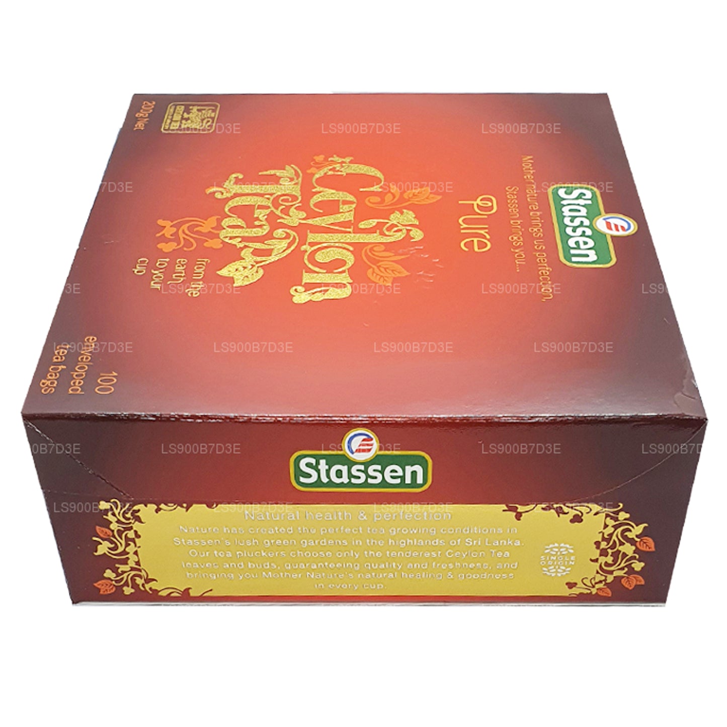 Stassen Pure Ceylon svart te (200g) 100 tepåsar