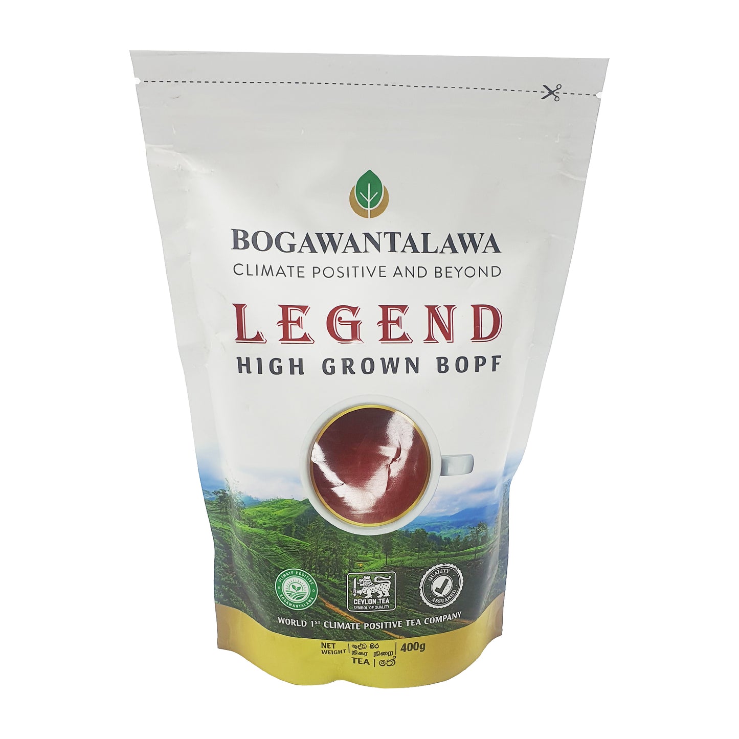 Bogawantalawa Legend Rent svart te (400g) 100% BOPF