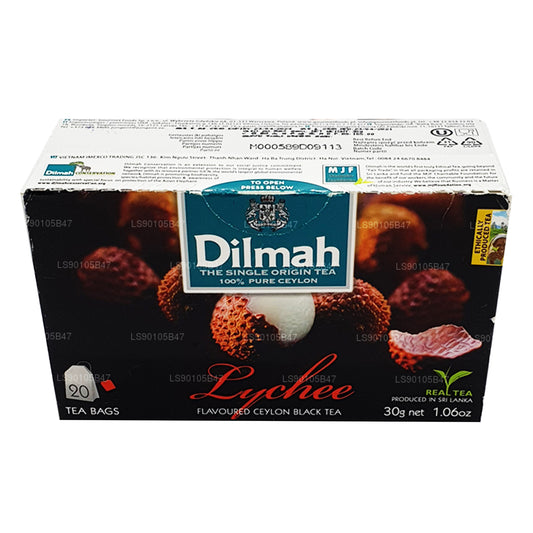Dilmah Lychee smaksatt svart te (30g)
