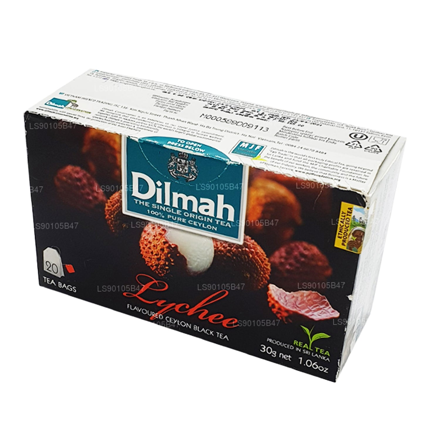 Dilmah Lychee smaksatt svart te (30g)