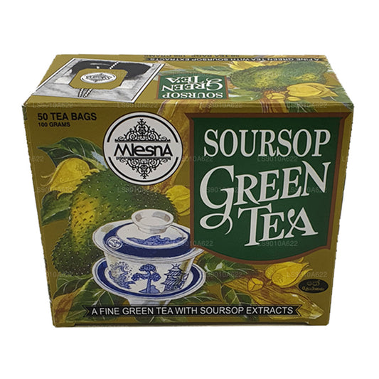 Mlesna Soursop grönt te (100 g) 50 tepåsar