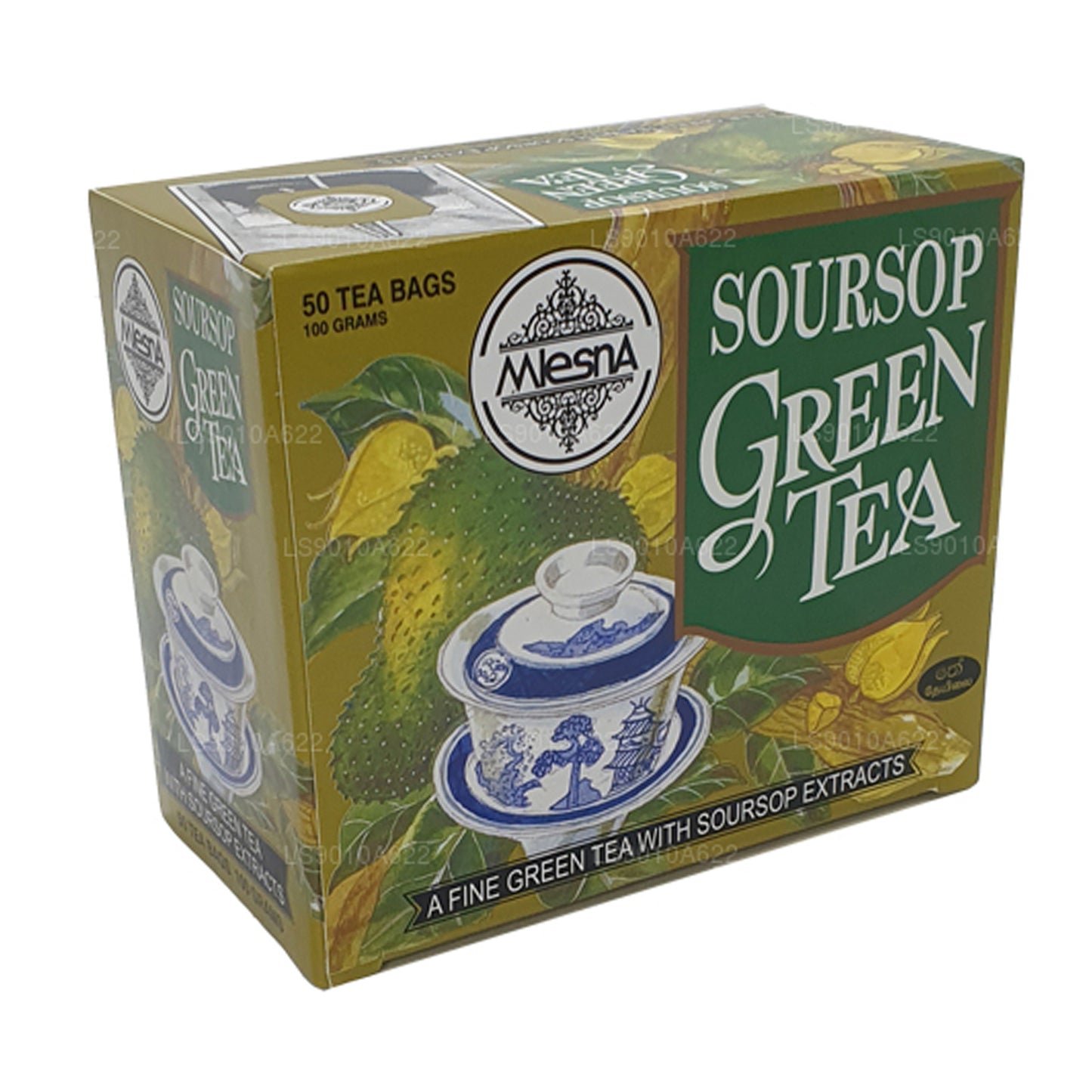 Mlesna Soursop grönt te (100 g) 50 tepåsar