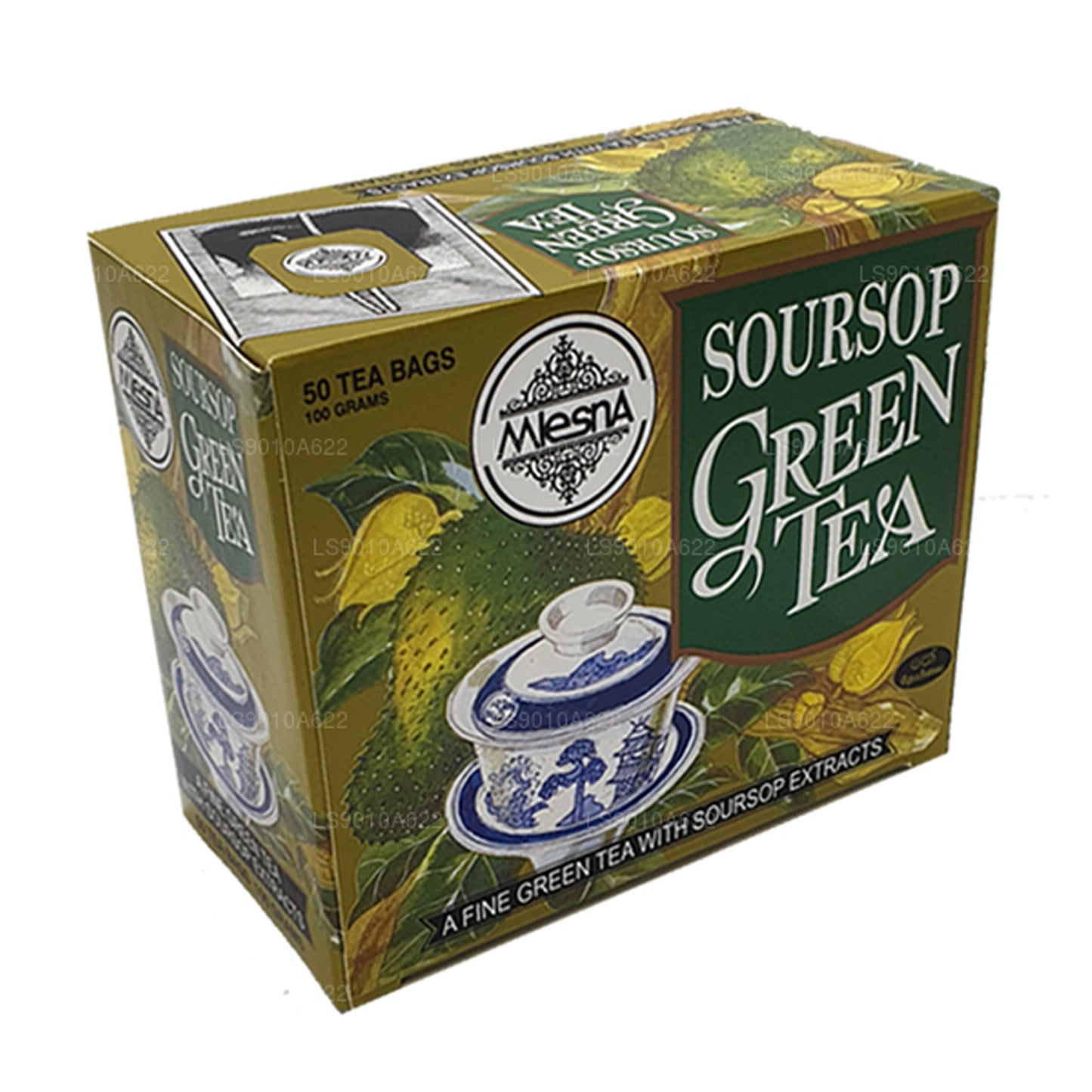 Mlesna Soursop grönt te (100 g) 50 tepåsar