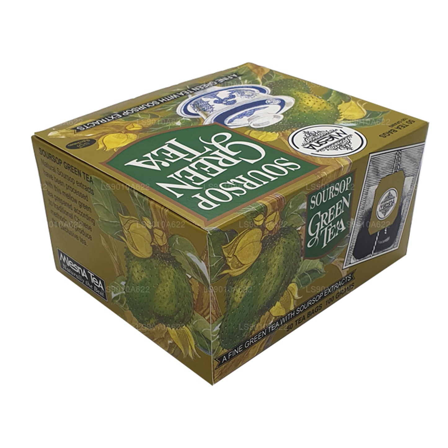 Mlesna Soursop grönt te (100 g) 50 tepåsar