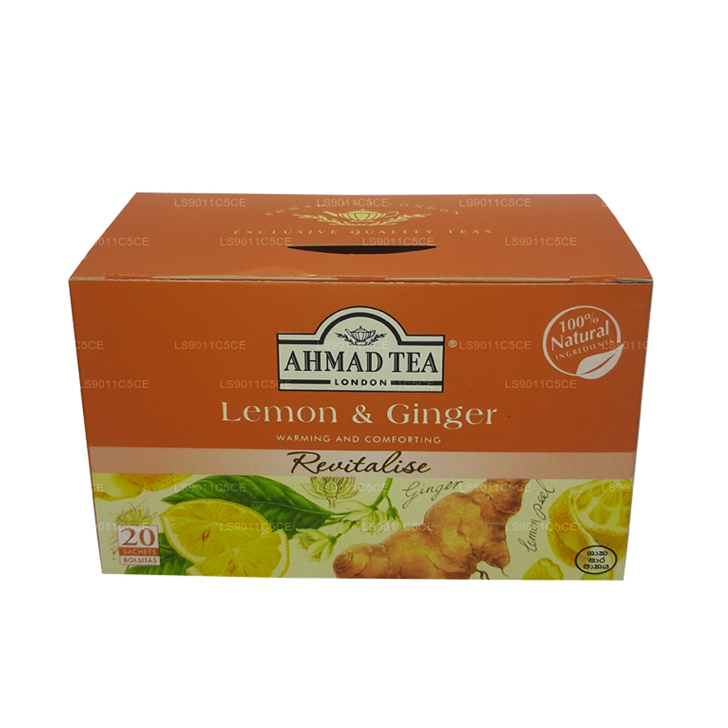 Ahmad Citron & Ingefära Te (40g) 20 Folie Tepåsar