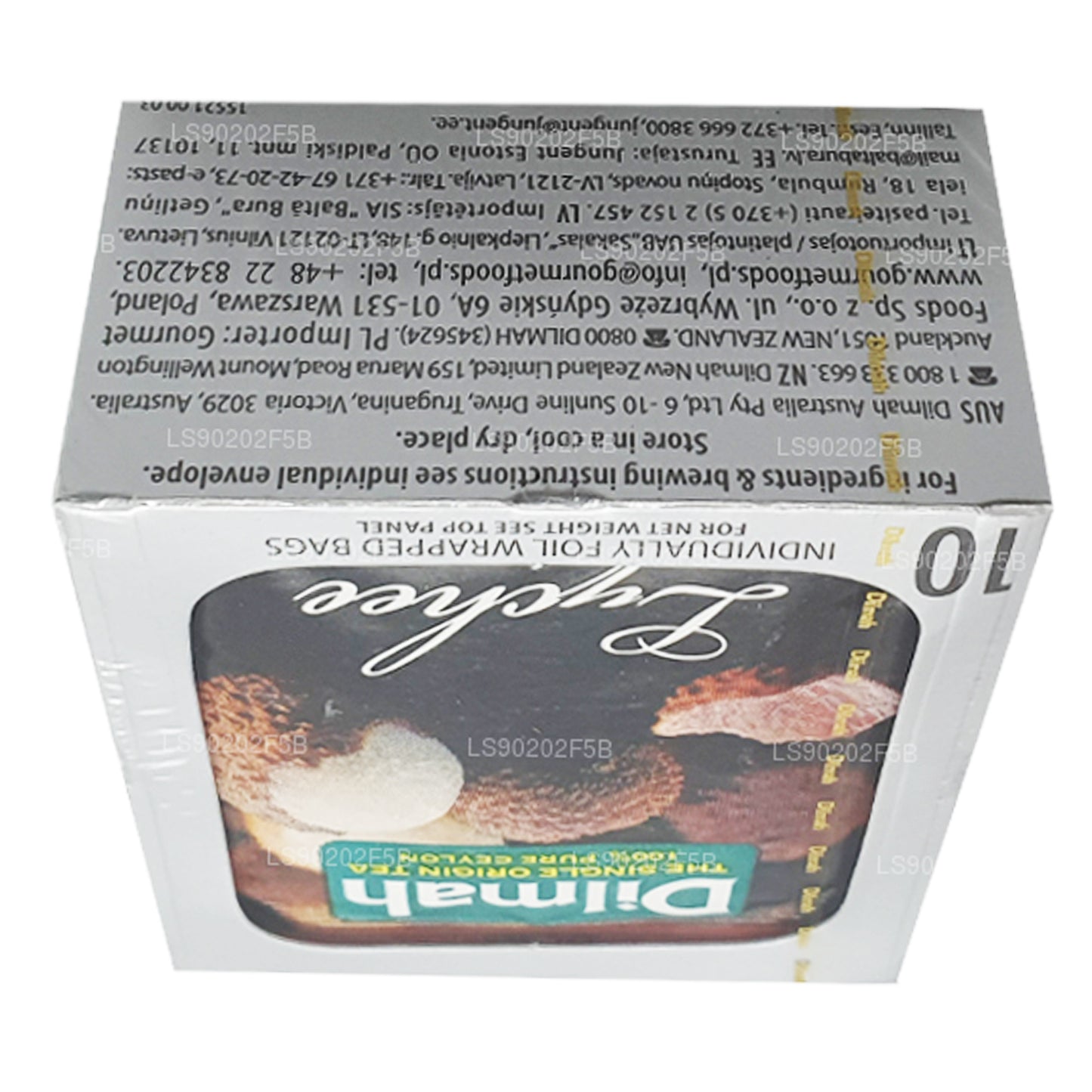 Dilmah Lychee smaksatt Ceylon svart te (20g) 10 tepåsar