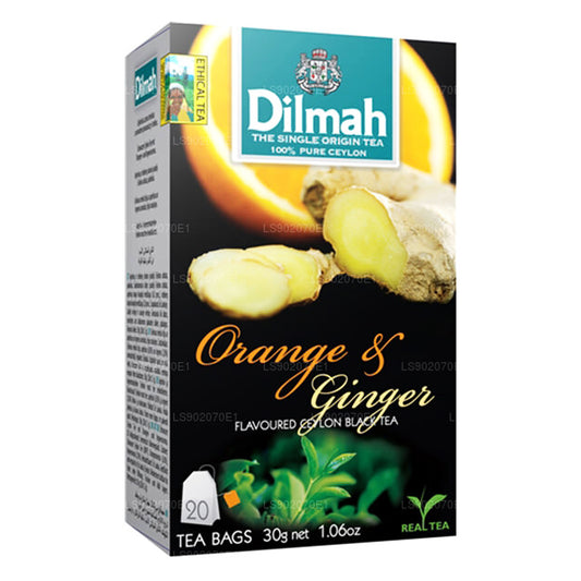 Dilmah Apelsin och ingefära smaksatt te (30g) 20 tepåsar