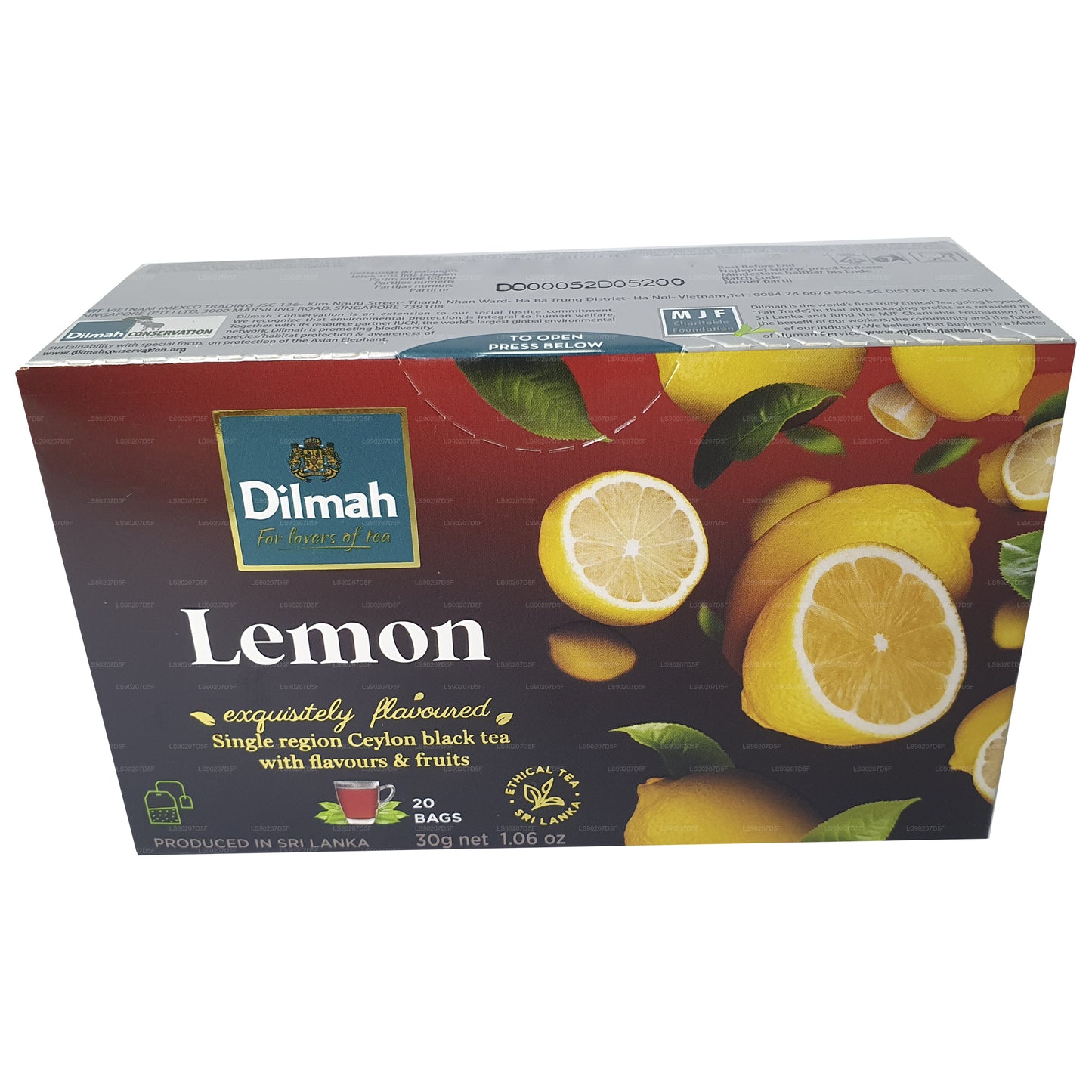 Dilmah citron smaksatt te (30g) 20 tepåsar