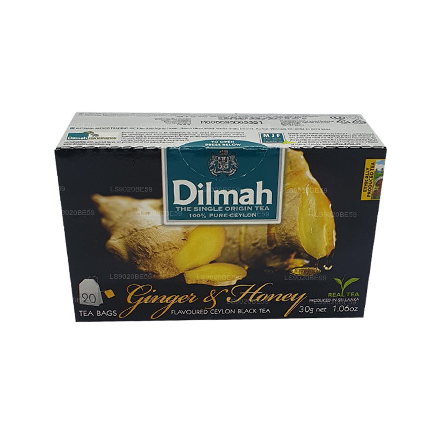 Dilmah ingefära och honung smaksatt te (30g) 20 tepåsar