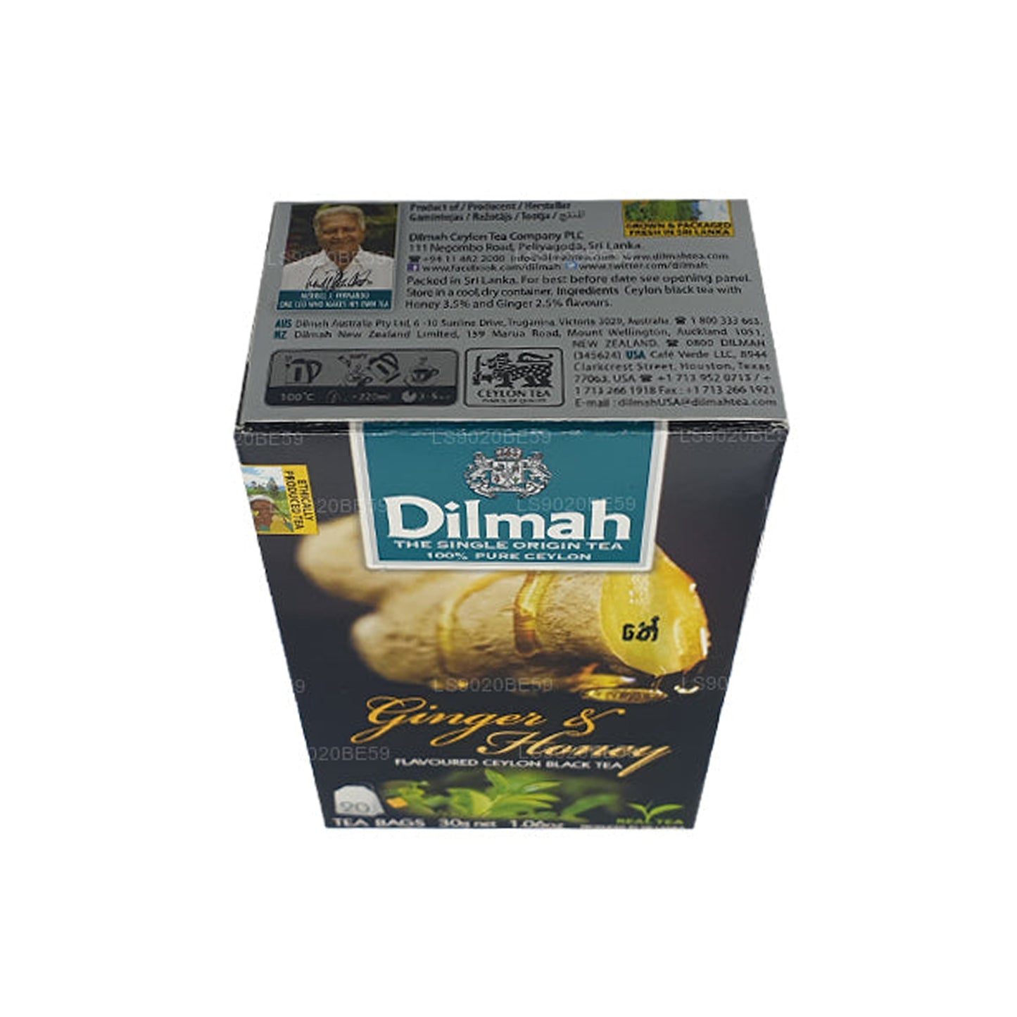 Dilmah ingefära och honung smaksatt te (30g) 20 tepåsar