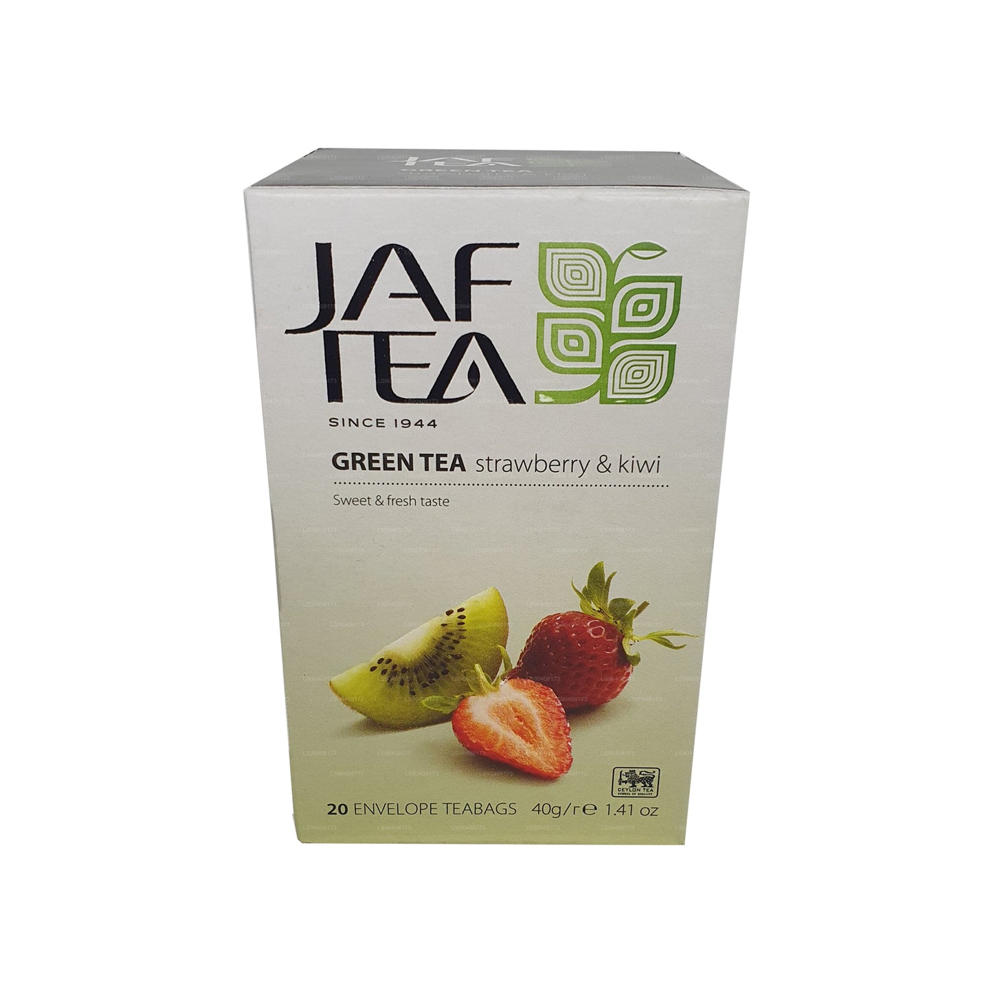 Jaf Tea Pure Green Collection Grönt te Jordgubbe och Kiwi (40g) 20 tepåsar