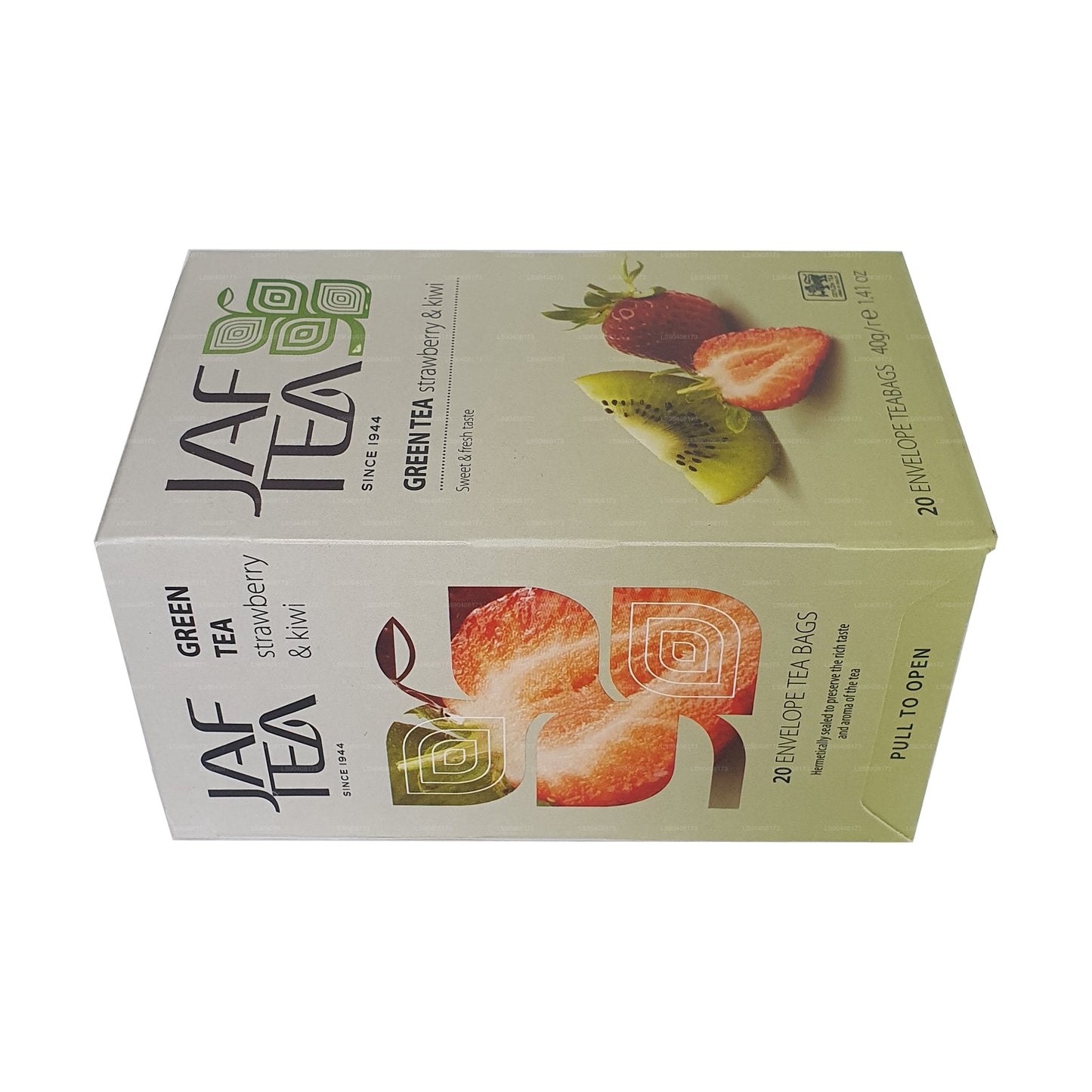 Jaf Tea Pure Green Collection Grönt te Jordgubbe och Kiwi (40g) 20 tepåsar