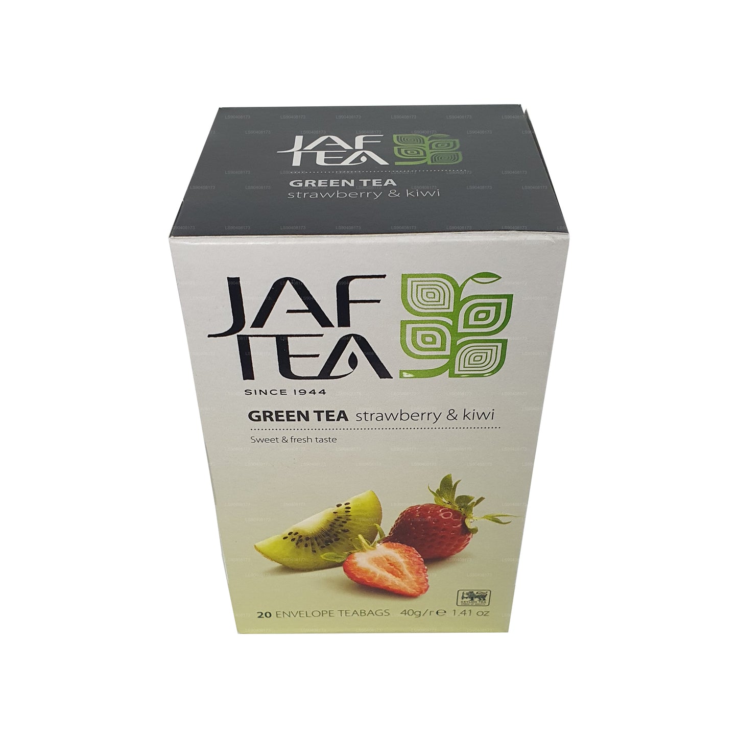 Jaf Tea Pure Green Collection Grönt te Jordgubbe och Kiwi (40g) 20 tepåsar