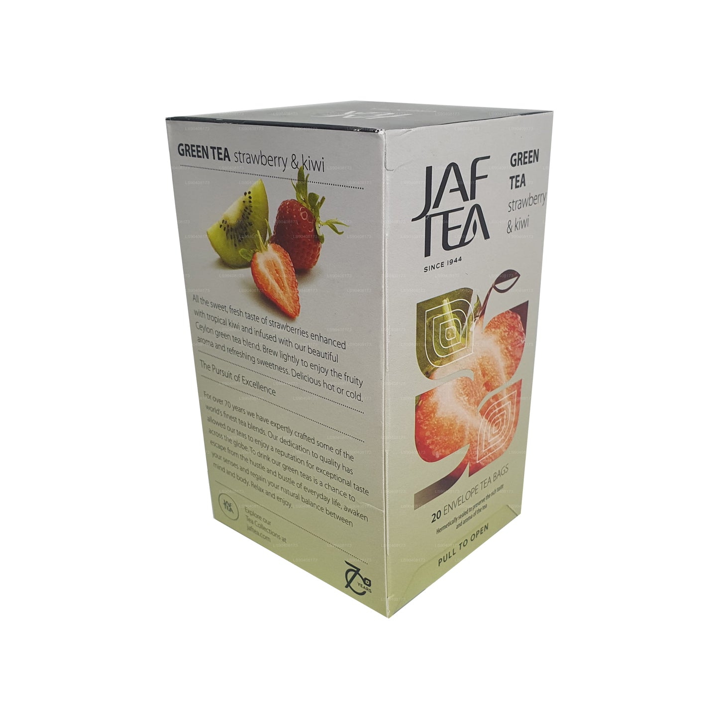 Jaf Tea Pure Green Collection Grönt te Jordgubbe och Kiwi (40g) 20 tepåsar