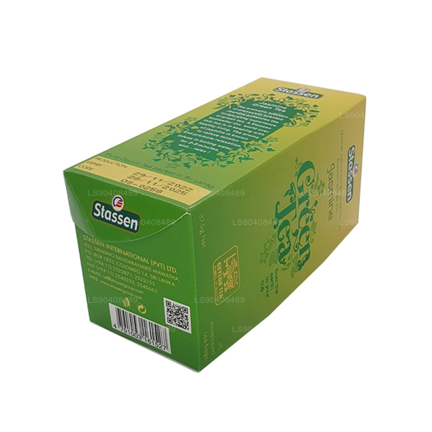 Stassen Jasmine grönt te (37,5 g) 25 tepåsar