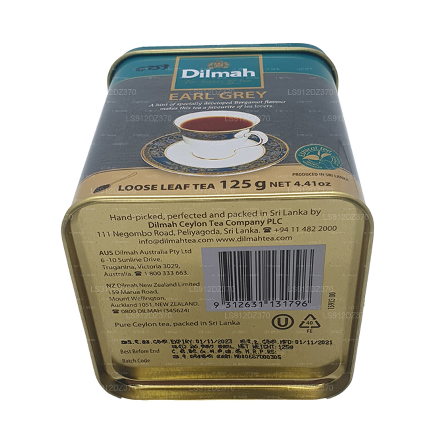 Dilmah Earl Grey lösa blad te (125g)