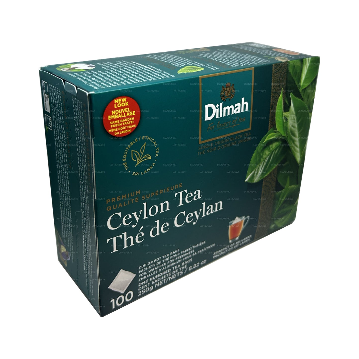Dilmah Premium Ceylon Te (250 g) 100 taglösa tepåsar