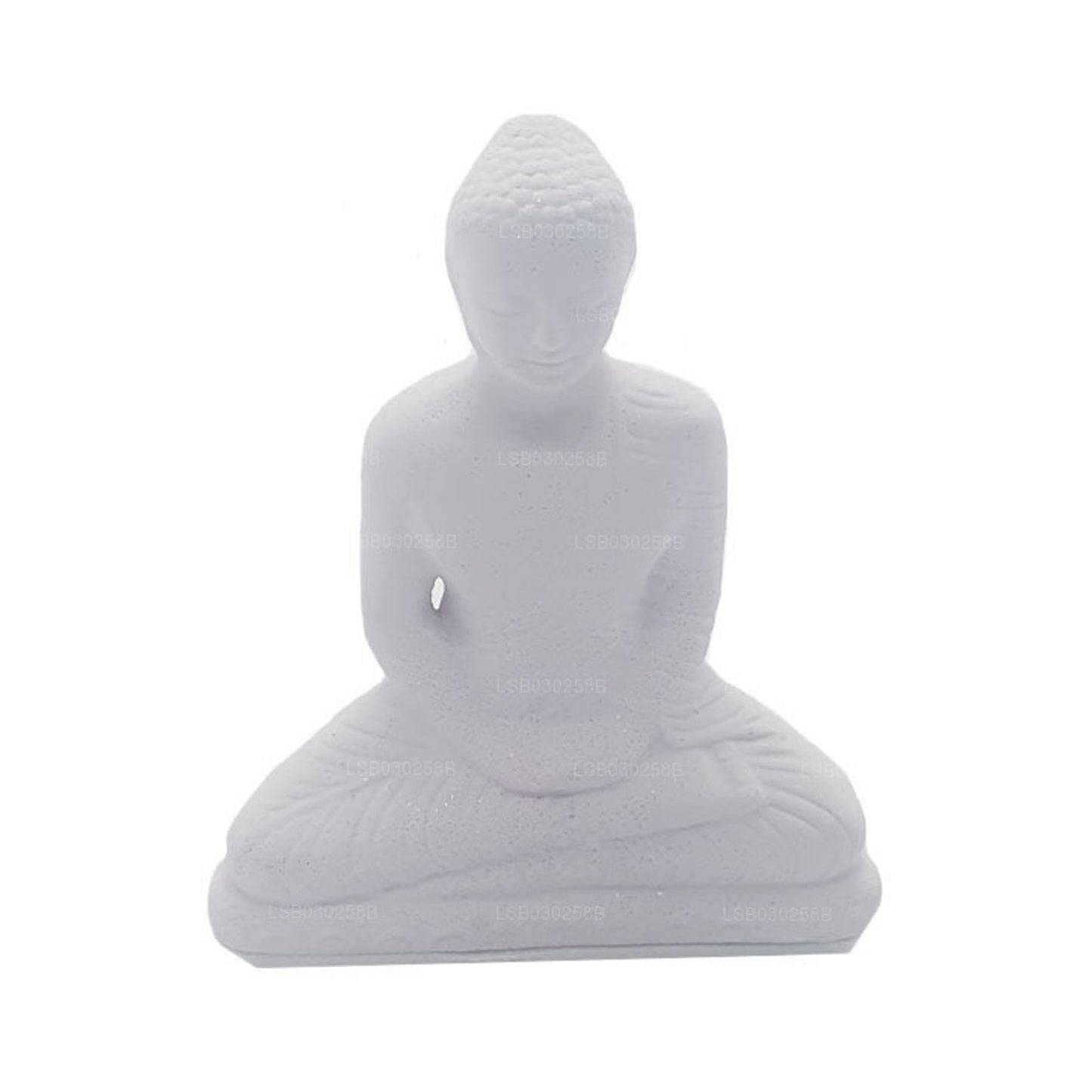 Buddha staty (vit färg) för bil instrumentbräda (7 cm x 3 cm)