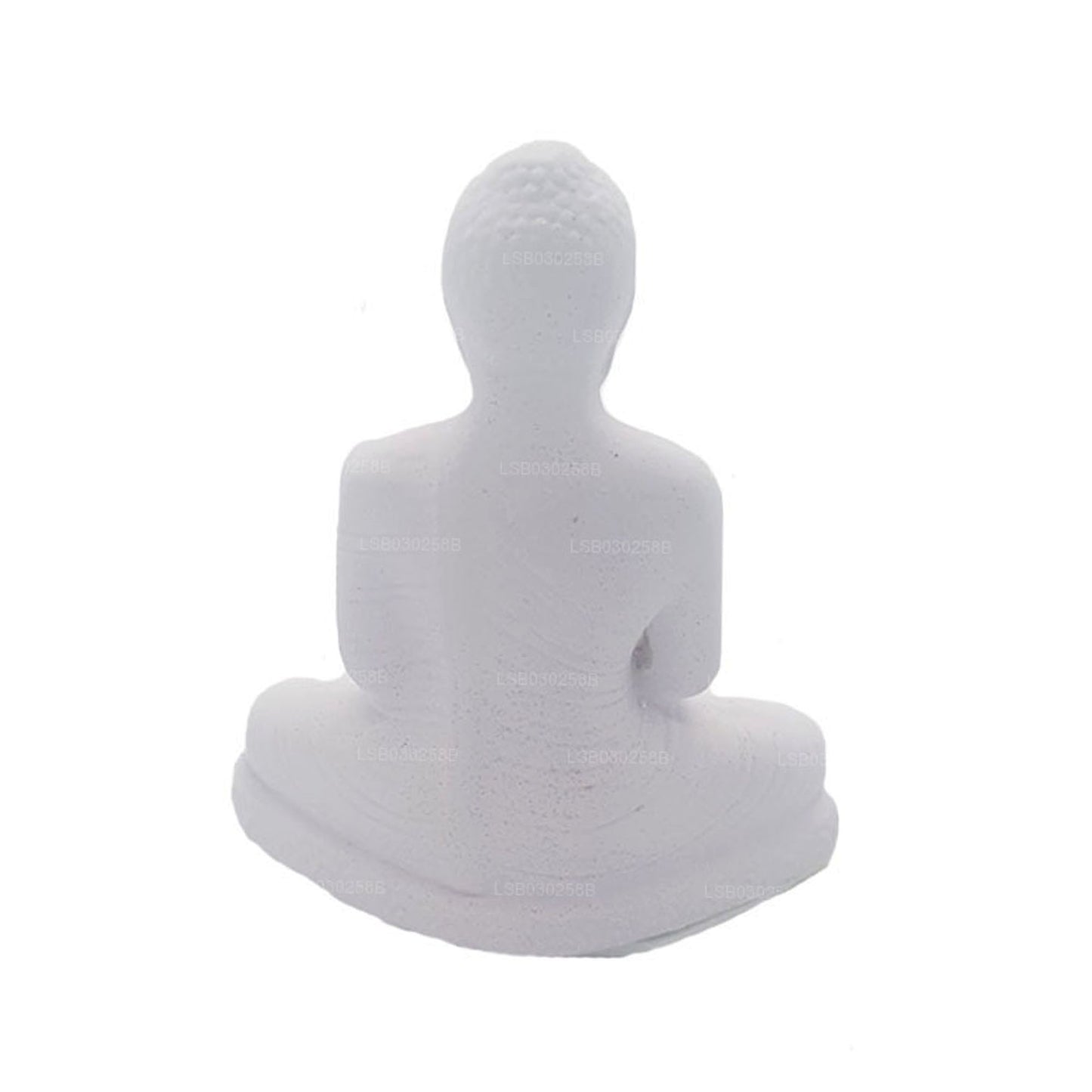 Buddha staty (vit färg) för bil instrumentbräda (7 cm x 3 cm)