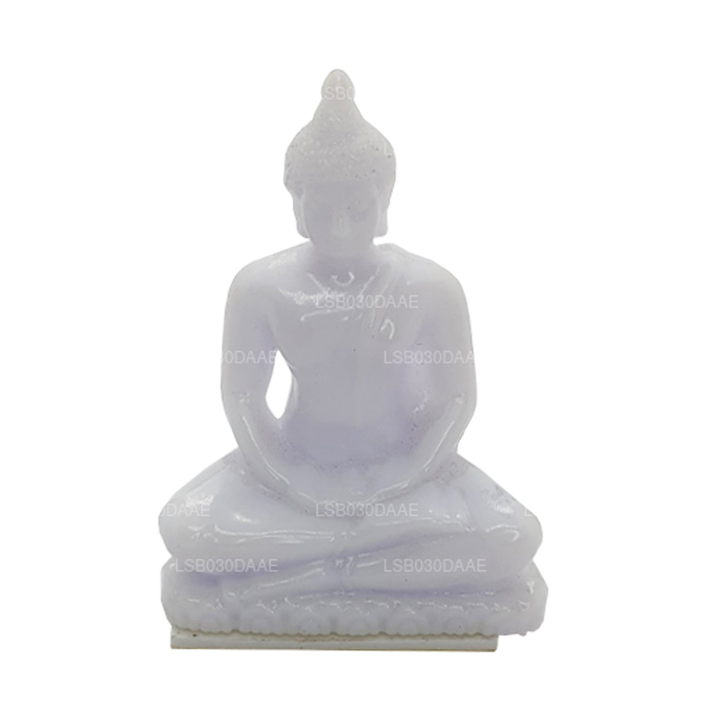 Buddha staty (vit färg) för bil instrumentbräda (7 cm x 3 cm)