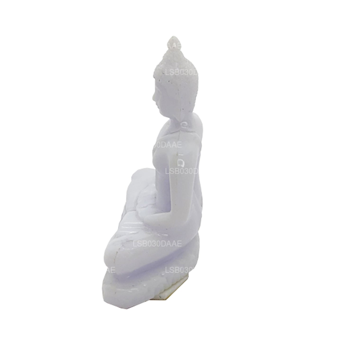 Buddha staty (vit färg) för bil instrumentbräda (7 cm x 3 cm)