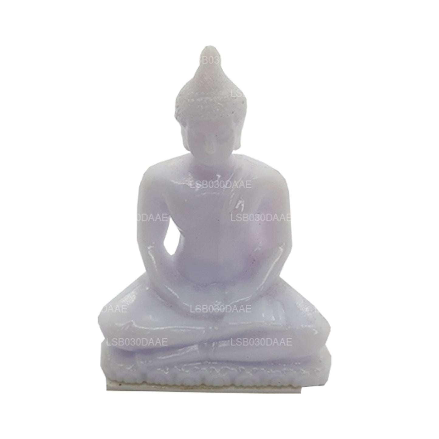 Buddha staty (vit färg) för bil instrumentbräda (7 cm x 3 cm)