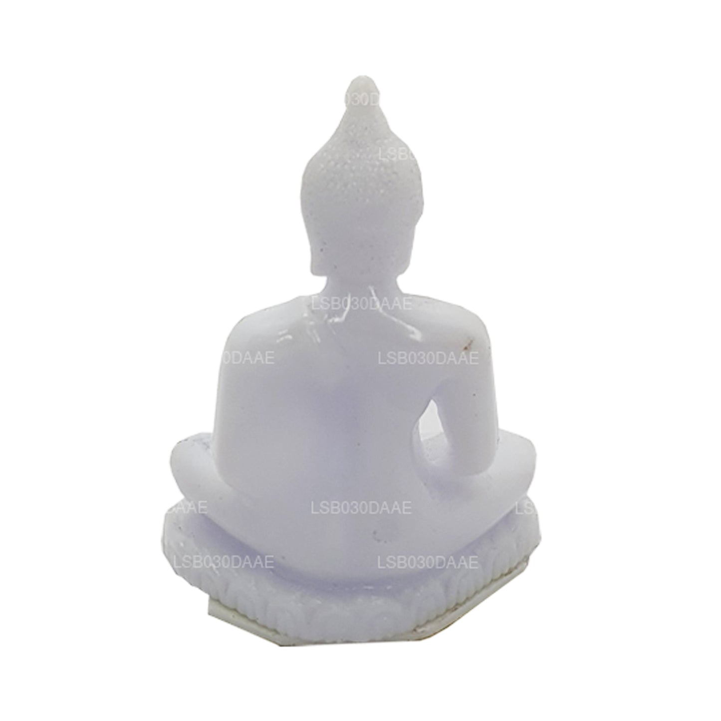 Buddha staty (vit färg) för bil instrumentbräda (7 cm x 3 cm)